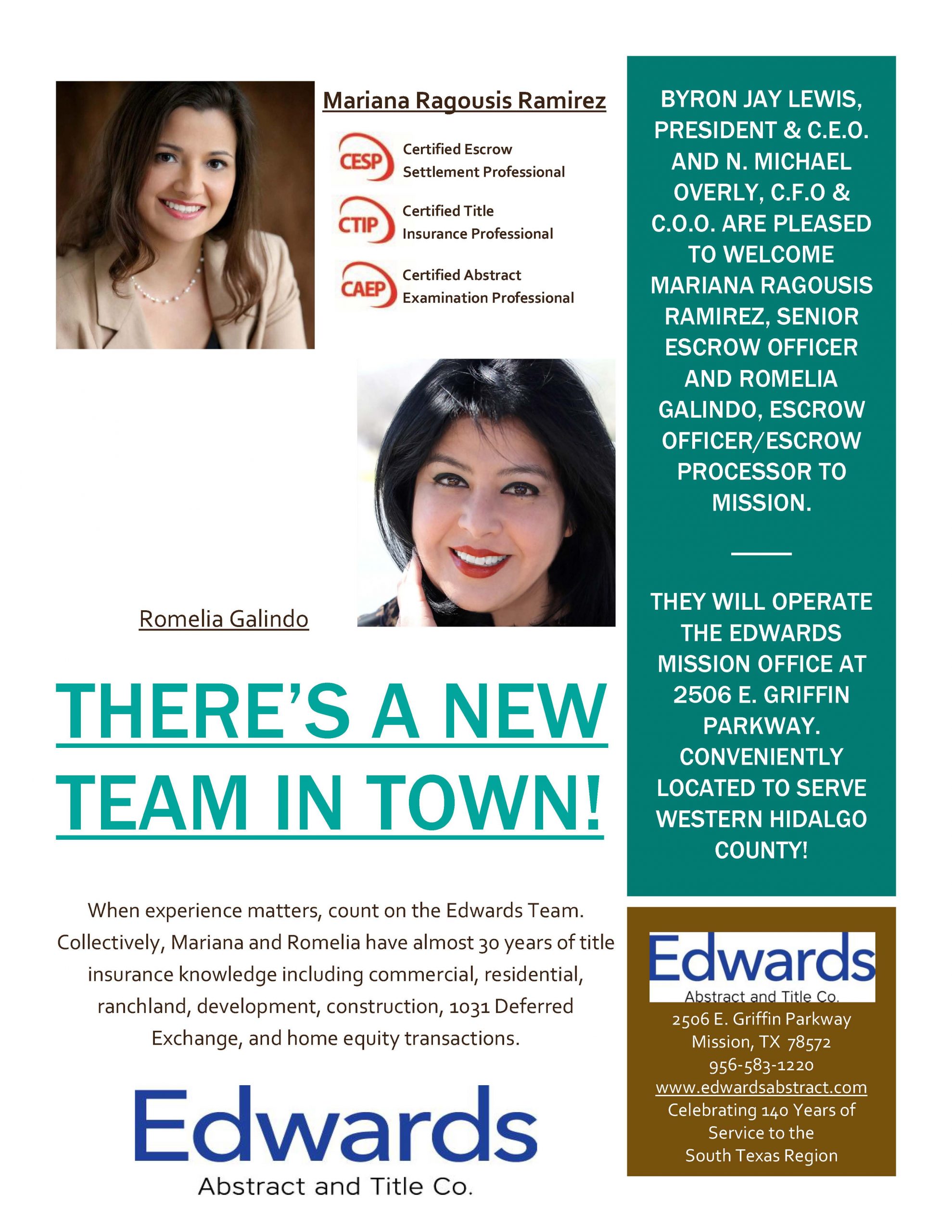 Read more about the article Edwards Abstract and Title Co. Open for Business in Mission