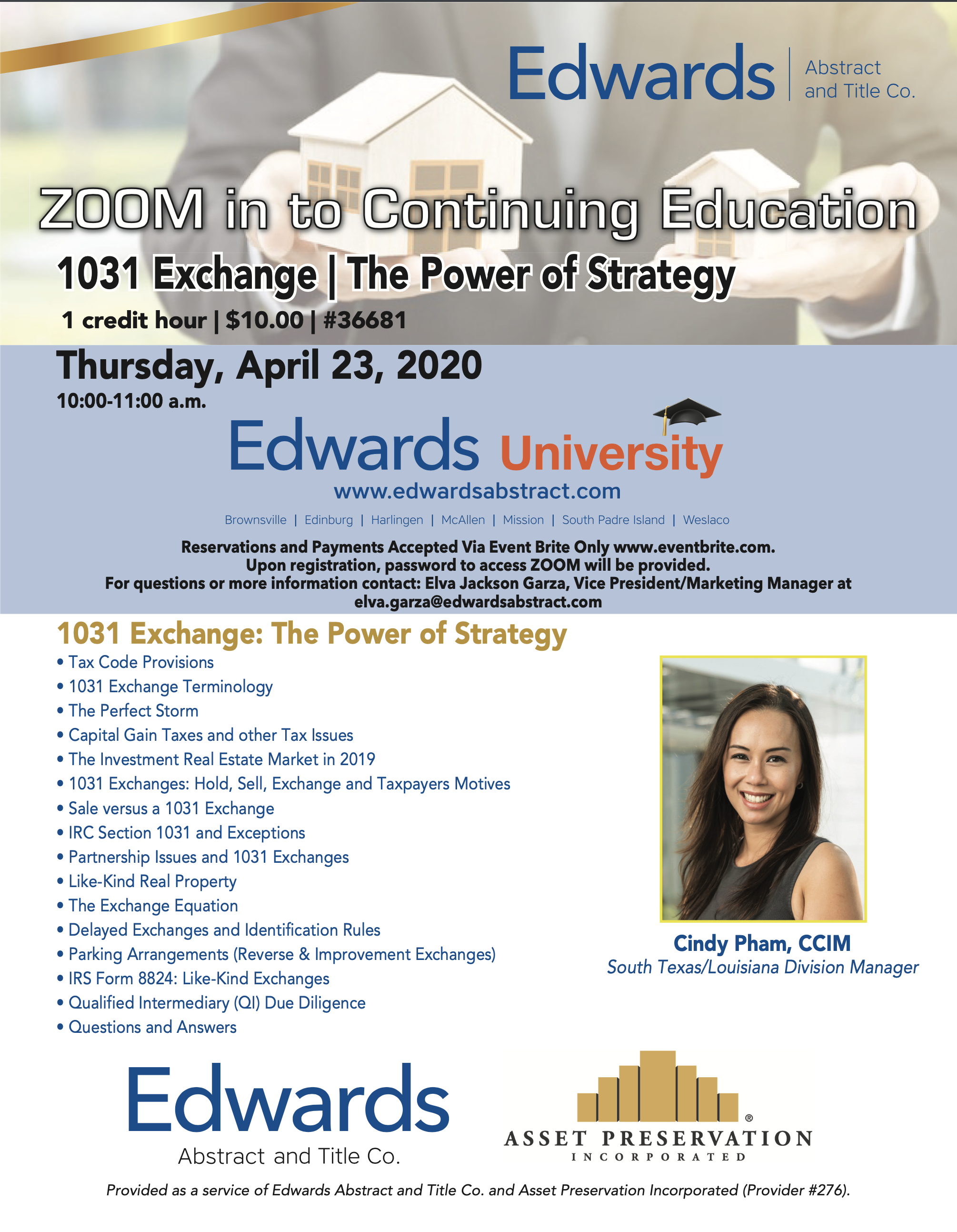 Read more about the article Zoom in to Continuing Education: April 23rd
