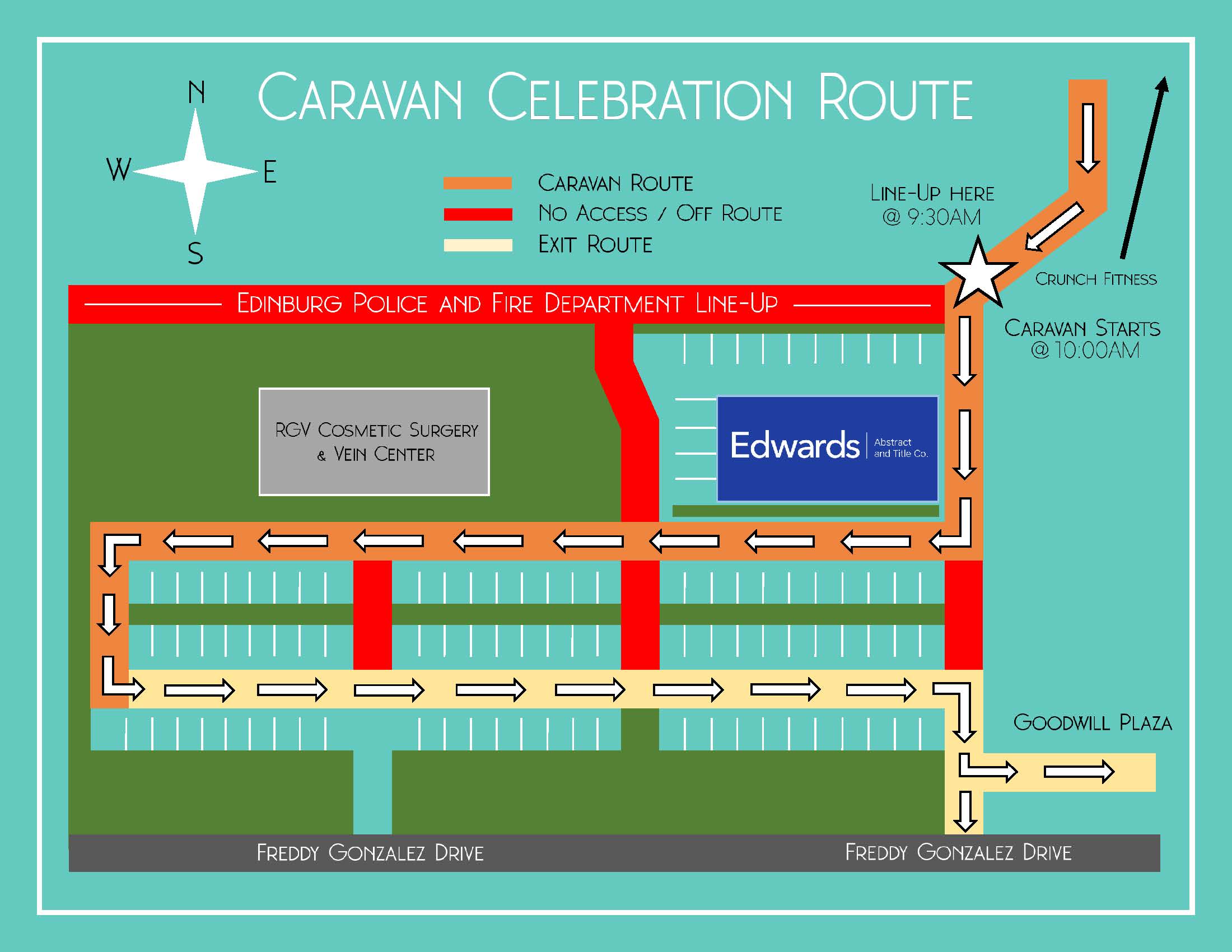140th Anniversary Caravan Route