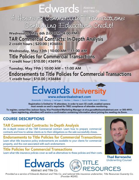 Read more about the article 4 Hours of Commercial Transactions CE Credit!