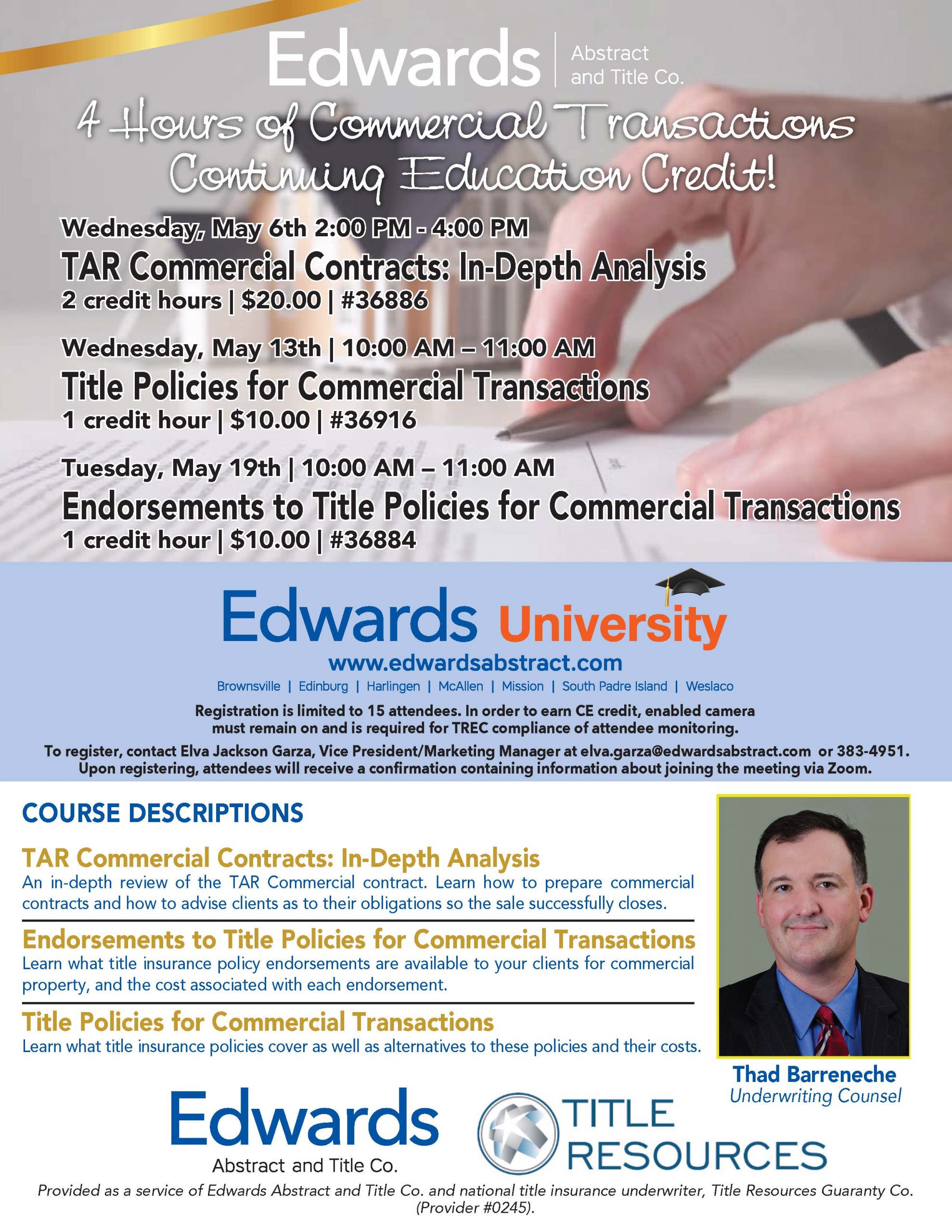 Read more about the article 4 Hours of Commercial Transactions CE Credit!